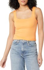 Essentials Women's Slim Fit Square Neck Tank, Pack of 2 - Image 2